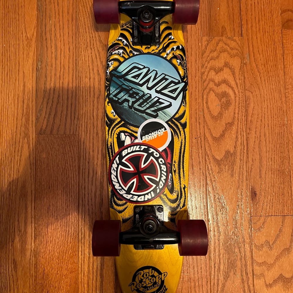 Vintage Santa Cruz X Rob Roskopp Face skateboard